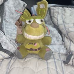 Spring trap, Bonnie plushy from five nights at Freddy’s