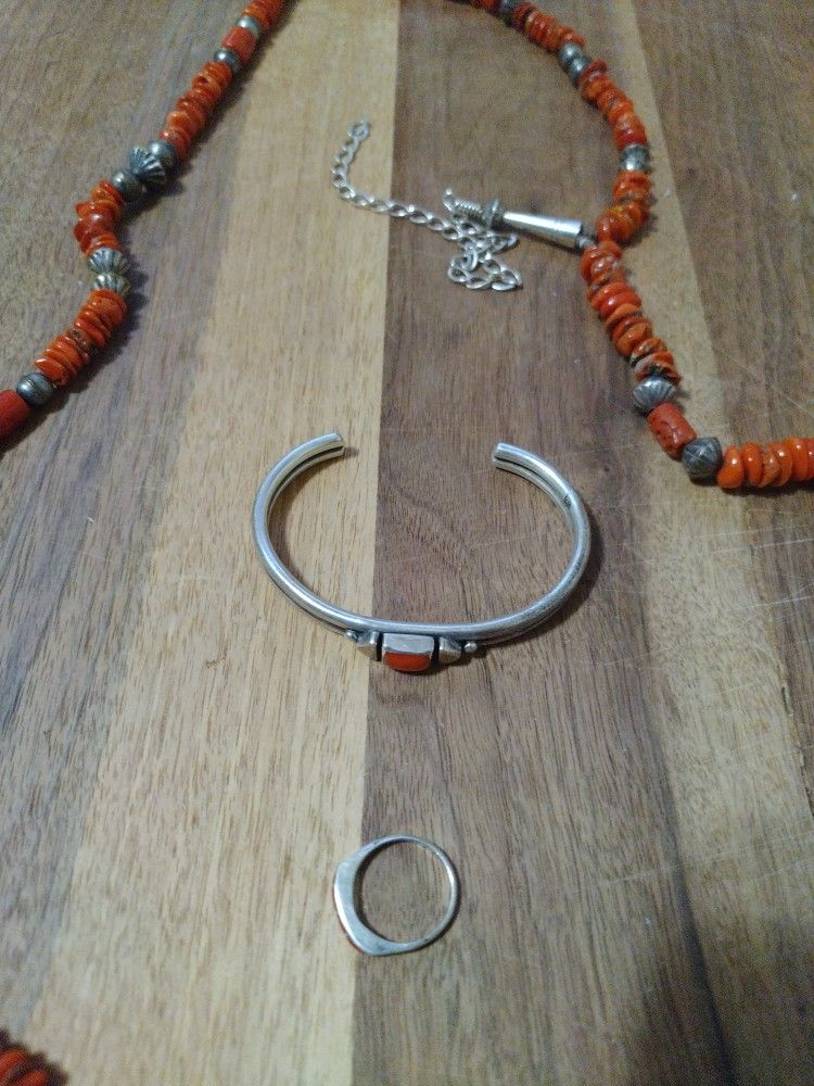 Complete Set Ox Blood Coral