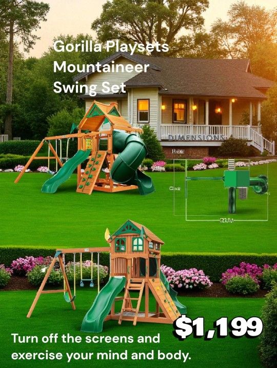 Gorilla Playsets Mountaineer Swing Set