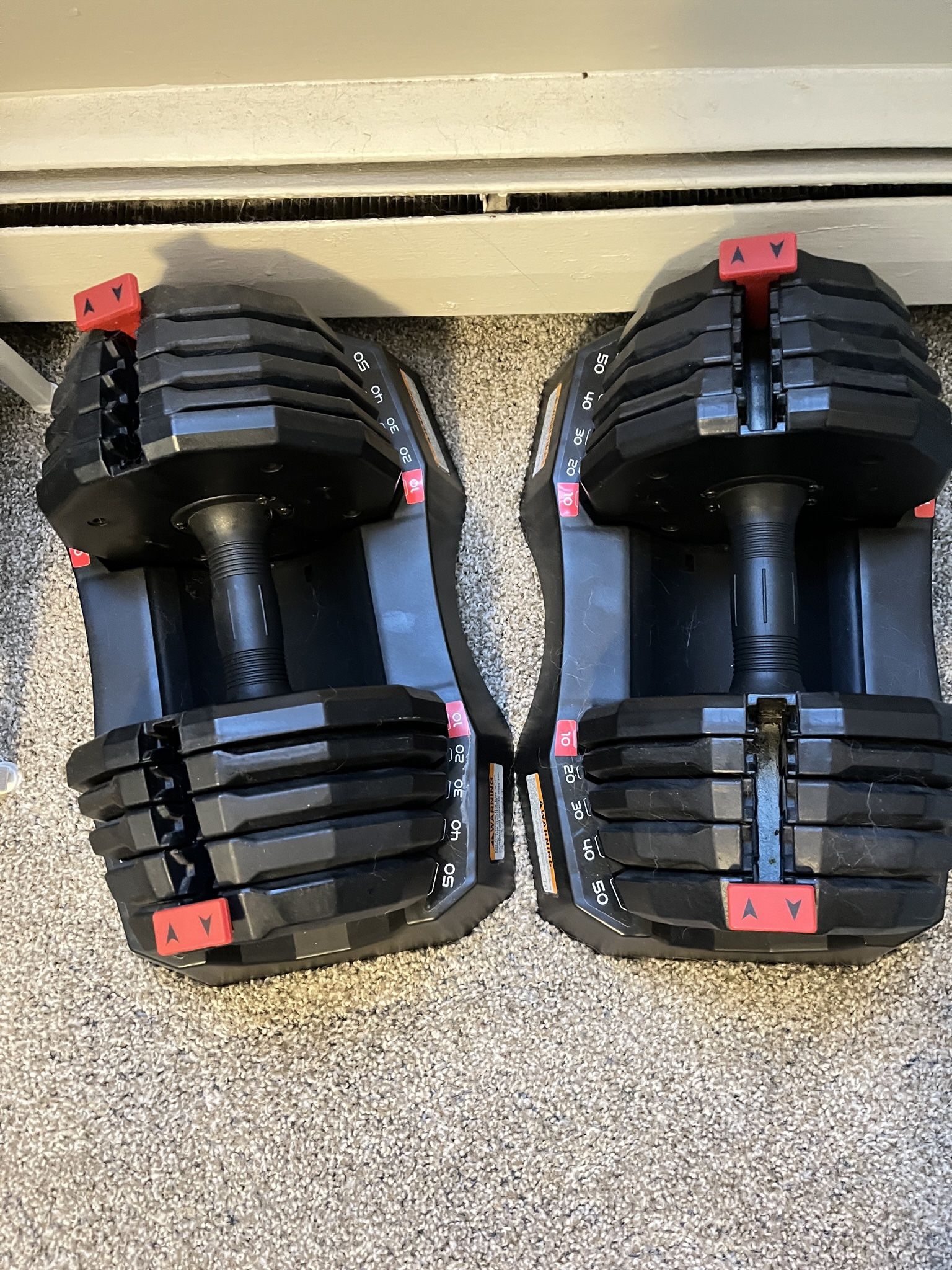 Weider Adjustable Dumbbells 50lbs for Sale in Westmont, IL OfferUp