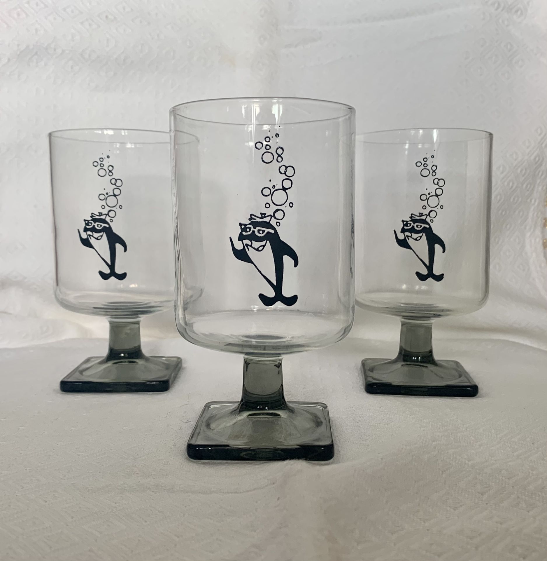 Starkist ‘Charlie’ Tuna Vintage Promotional Glasses