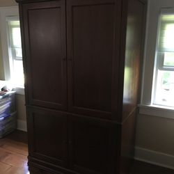 Cherry Finish Armoire/TV Stand