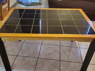 Black Tile Table