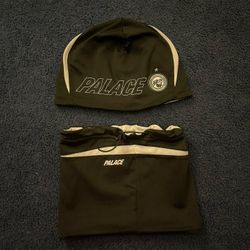 Palace Beanie With Face Warmer Gaiter Black 