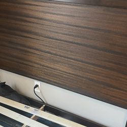 Brown Queen Bed frame 