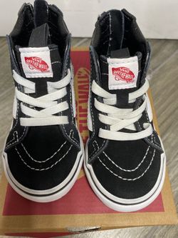 NEW Toddler Shoes Black Vans Size 6.5T High tops 