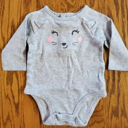 Carter's Girls 3M GRAY One-Piece Tee