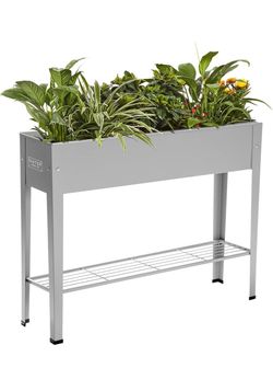 Brand new in box raise garden bed / planter box with legs (gray)