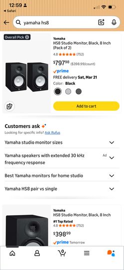 Yamaha HS8 Monitor