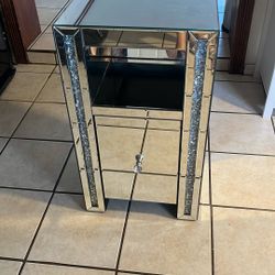 Mirror Side Table Or Nightstand 