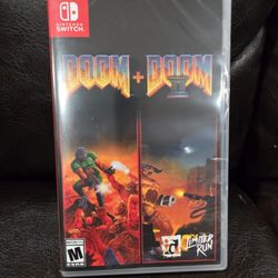 New Sealed Doom + Doom II 2 limited run #283 nintendo switch game