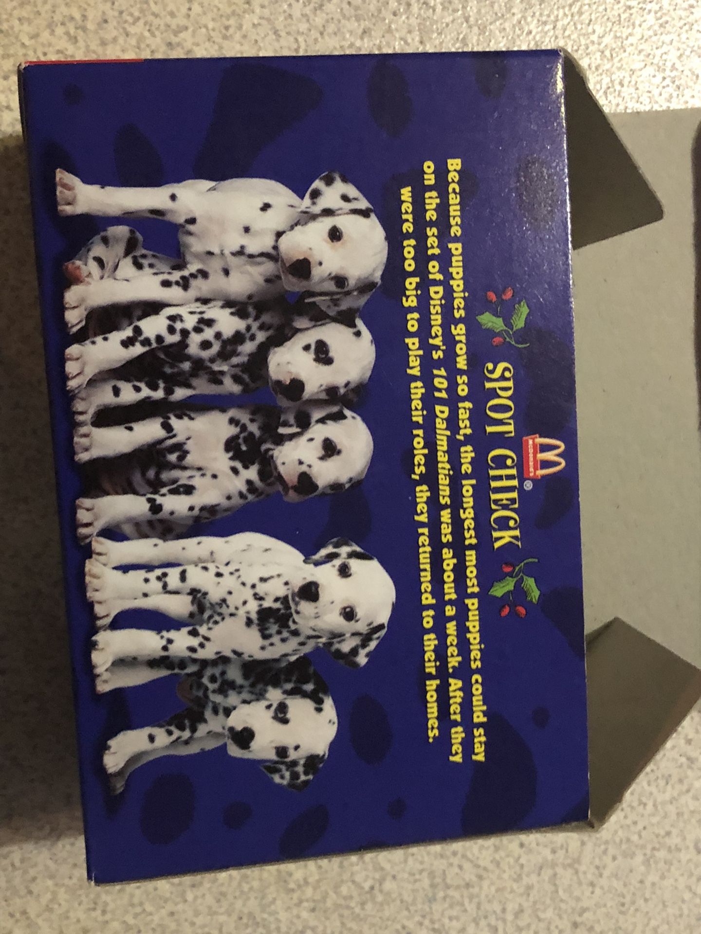 McDonalds 101 Dalmatian Snow Globe