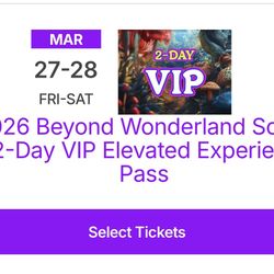 2 Day VIP Beyond Wonderland SoCal 2026