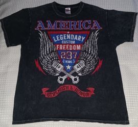 America USA Strength & Honor Shirt Men's Size Large $5