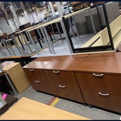 Commercial Grade Herman Miller Mobile Lateral Filing Cabinets 36”x 22”x30” height 