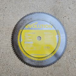 Evolution 14" Stainless Steel Cutoff Blade, 1" Arbor, 90T - Lightly Used﻿ ﻿ 