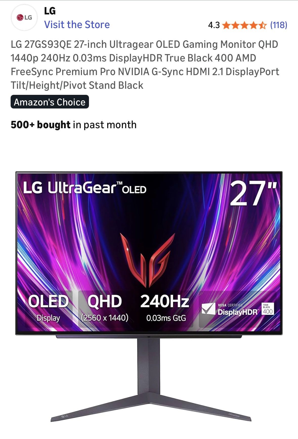 Gaming Monitor