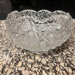 Crystal Punch Bowl Including Crystal Wine Glasses And Cocktail Glasses
