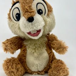 Disney Store 9" Plush CHIP Chipmunk Doll Stuffed Animal Brown Toy