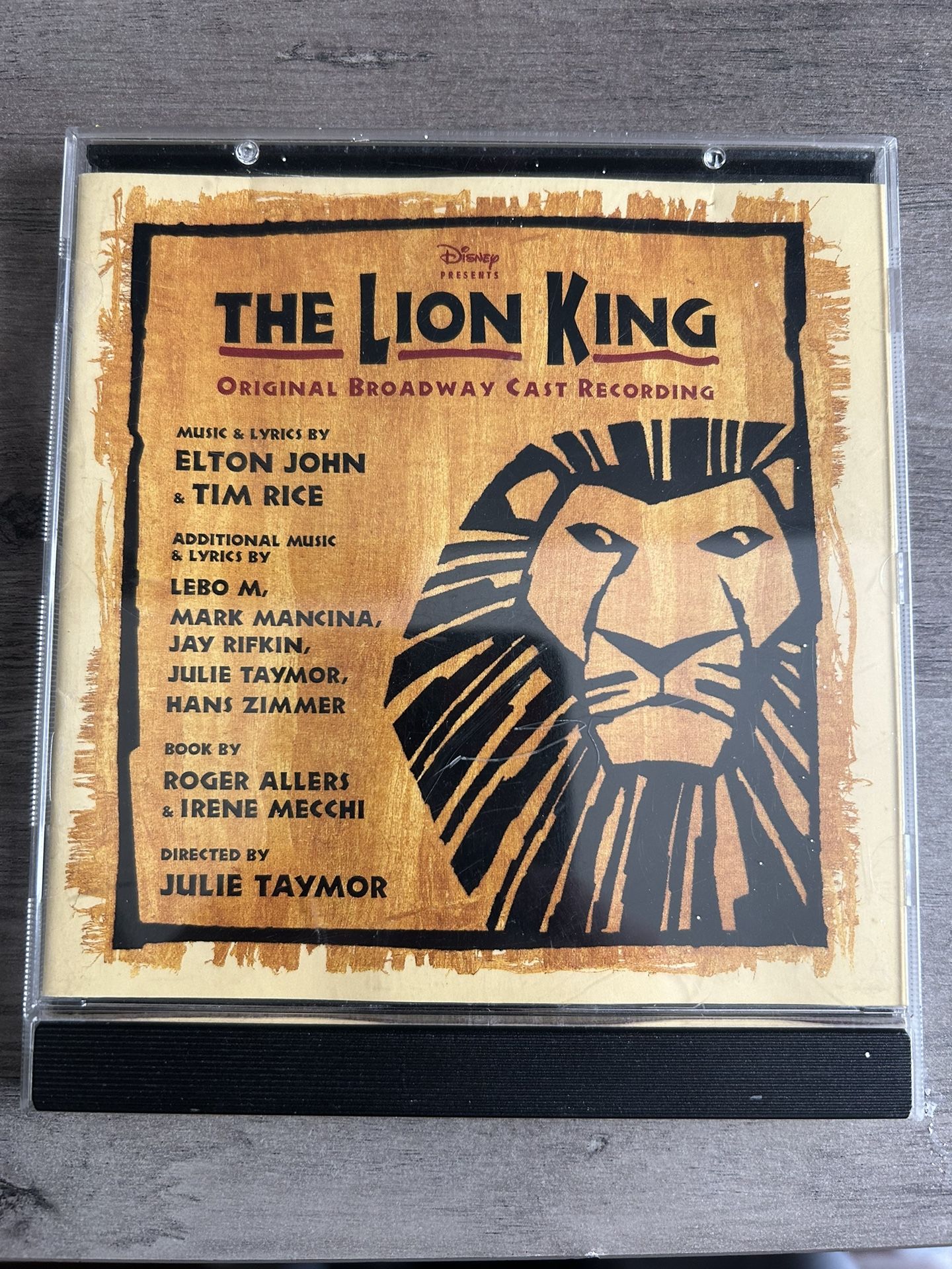The Lion King Original Broadway Cast Recording Audio Disc (CD, Disney 1997) 