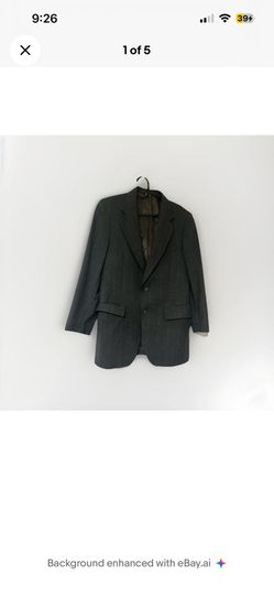 VTG Stonehaven Men’s 1970s Charcoal Gray Pure Wool Blazer Jacket Sport Coat 36R