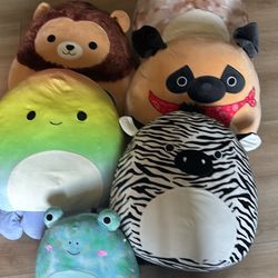 Variety of squishmallows