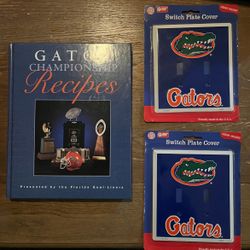 FLORIDA GATORS Cookbook And Switch Plate Covers 