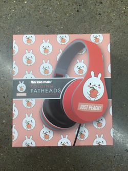 NWT folding fathead headphone bunny