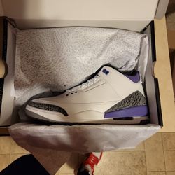 Jordan 3 DARK IRIS SIZE 12 Deadstock 