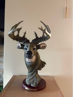 Gray Rock Collection hand-painted deer sculpture