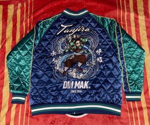 Dim Mak Demon Slayer Tanjiro Varsity Jacket Sz XL