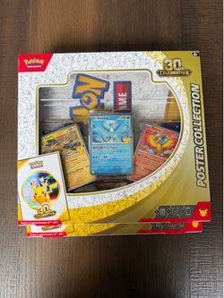 Pokemon TCG 30th Anniversary Poster Collection New Sealed