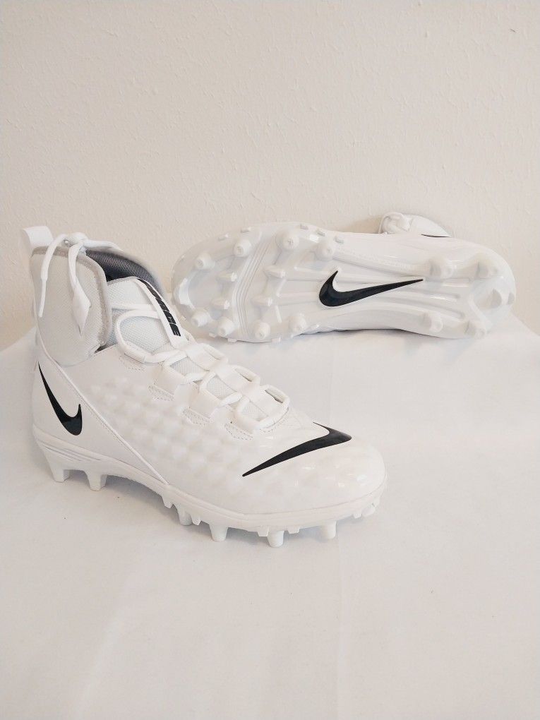 Nike Force Savage Varsity Mid White Football Cleats