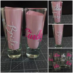 Personalized Bridal Party Decals