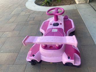 Pink Kids Ride-On Toy Car
