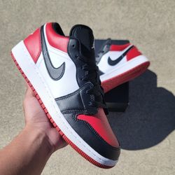 Air Jordan 1 Low Bred Toe GS