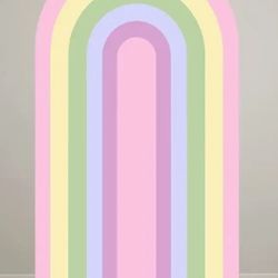  Fabric Pastel Rainbow Arc Cover