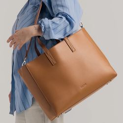 Calpak Haven Laptop Tote Bag - Toffee