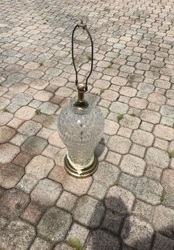 Lamp, antique crystal lamp