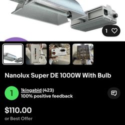 Nanolux DE 1000 Watt Ballast And 1000 Watt Light 