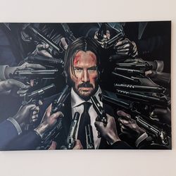 John Wick Canvas Wall Art