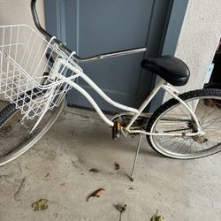 White Huffy USA Bike 