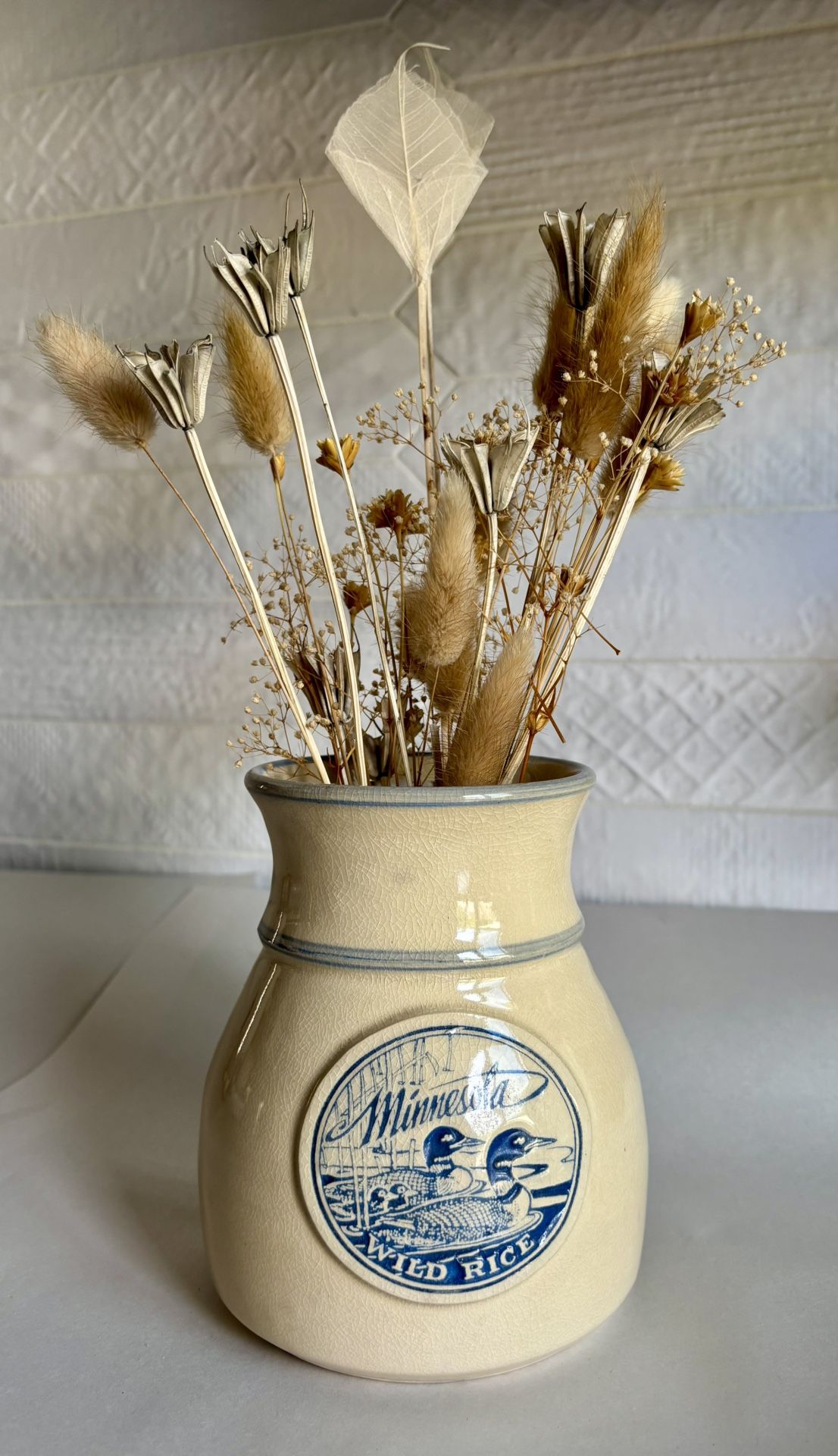 Vintage Heritage Designs Minnesota Wild Rice Pottery Container