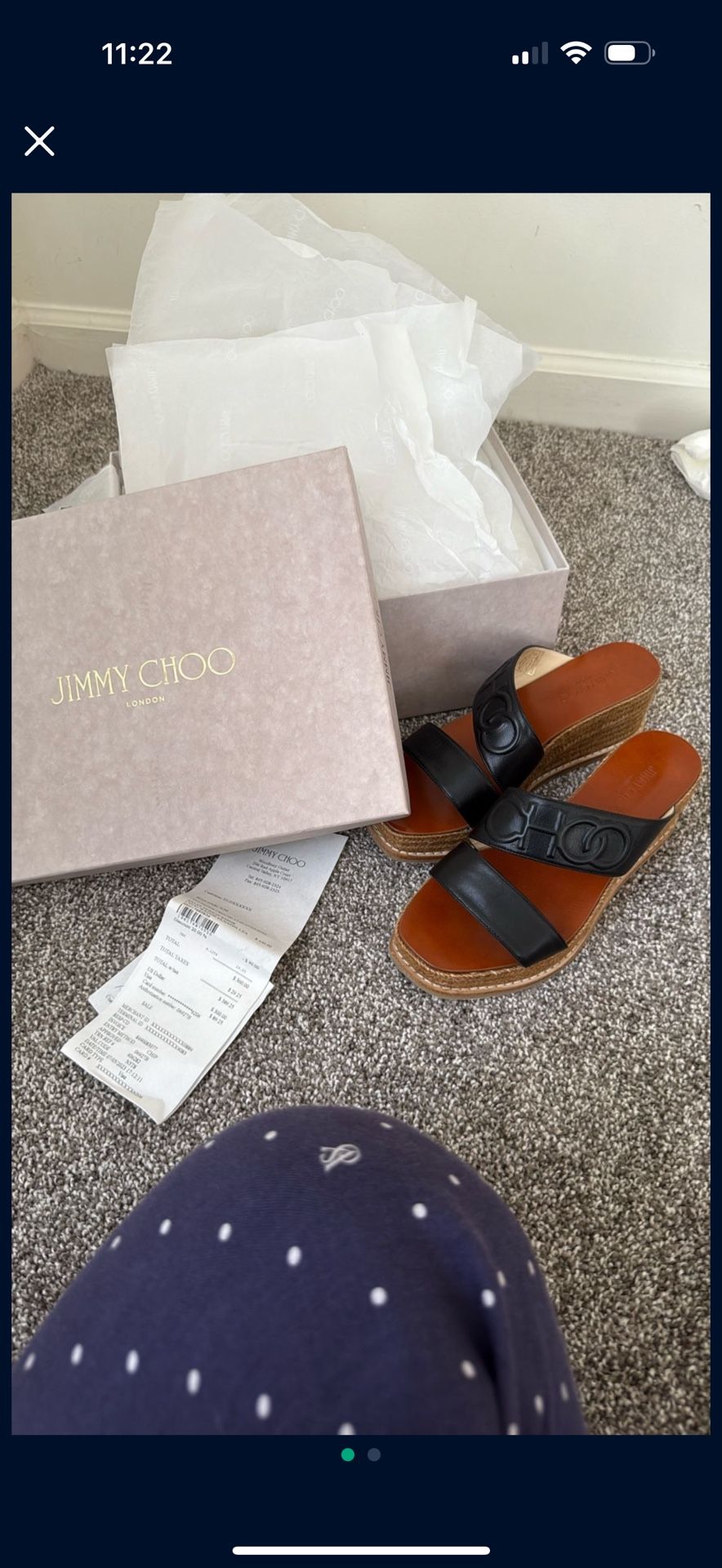 BRAND NEW JIMMY CHOO SUMMER WEDGE