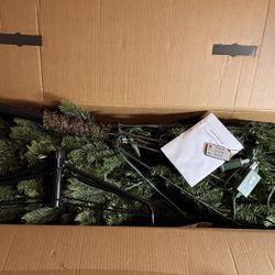 7.5 Ft Barbour Spruce LED Pre-Lit Tree