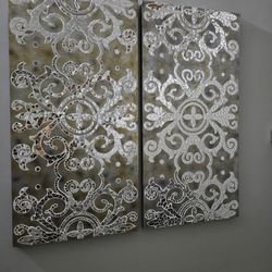 Modern Wall Art.  H 47  W24. $80/PIECE