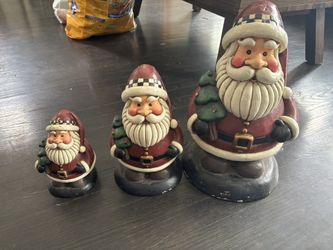 3 Pair Santa Clause 