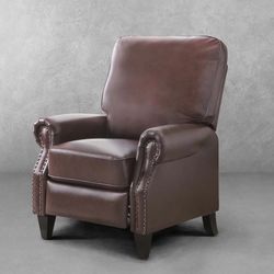 CARLA LEATHER PUSHBACK RECLINER