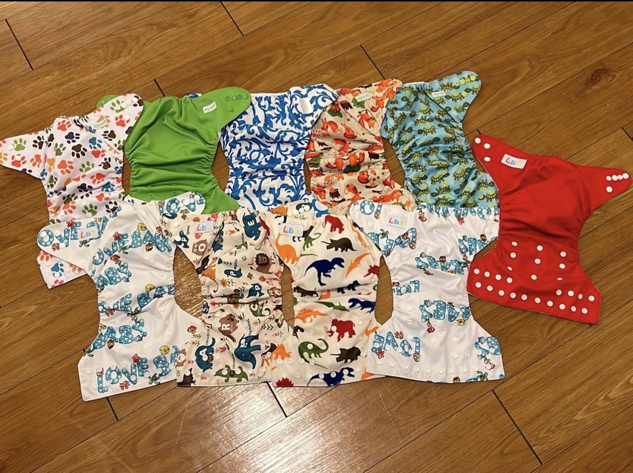 Bundle Of  10 Cloth Diapers 