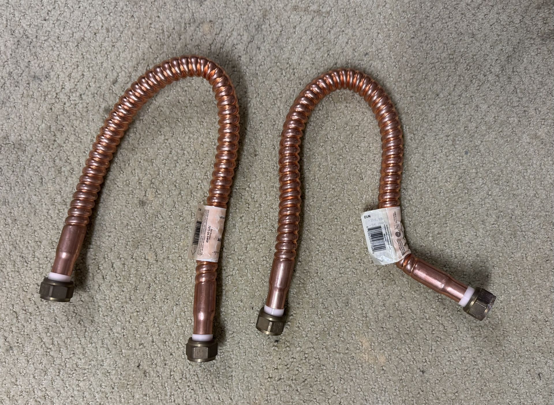 Copper Water Heater Supply Line